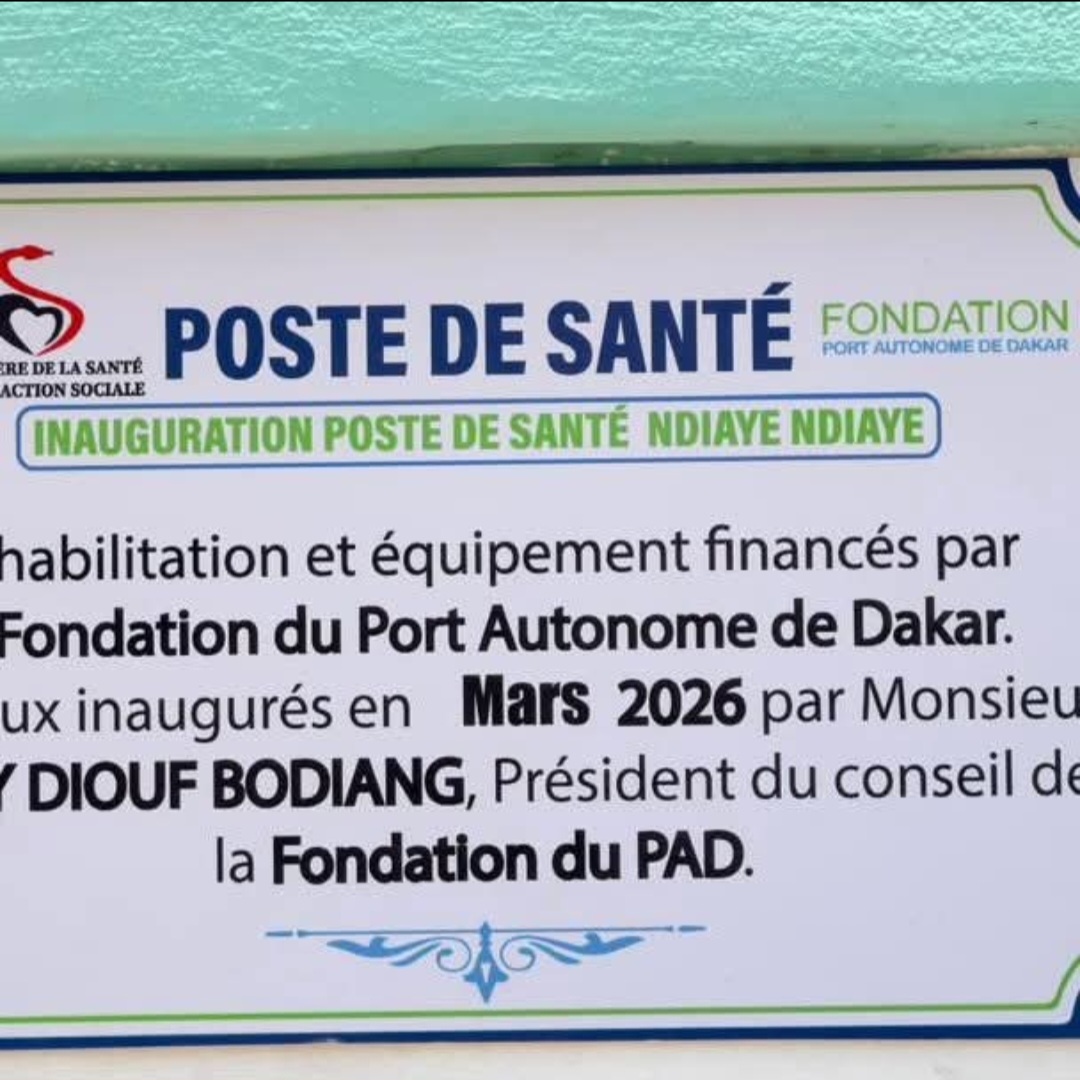 La Fondation du Port Autonome de Dakar redonne vie au poste de santé de Ndiaye Ndiaye