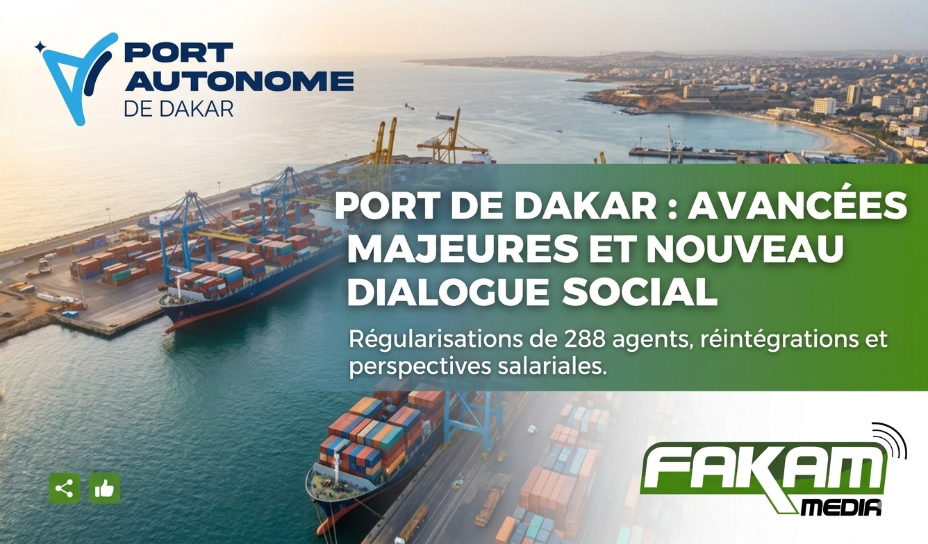 Port Autonome de Dakar : Vent d&rsquo;apaisement et avancées majeures après des négociations cruciales